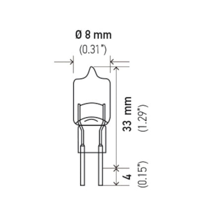 Hella Bulb 12V 20W G4 T3 JC20