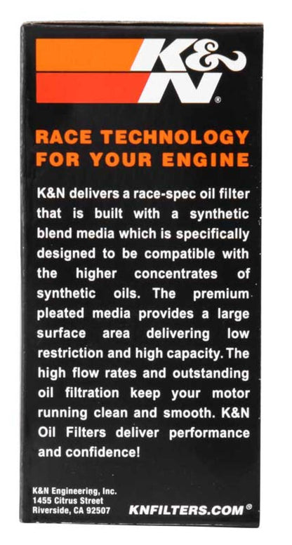 K&N 1.313in OD x 3.438in H Oil Filter KN-652