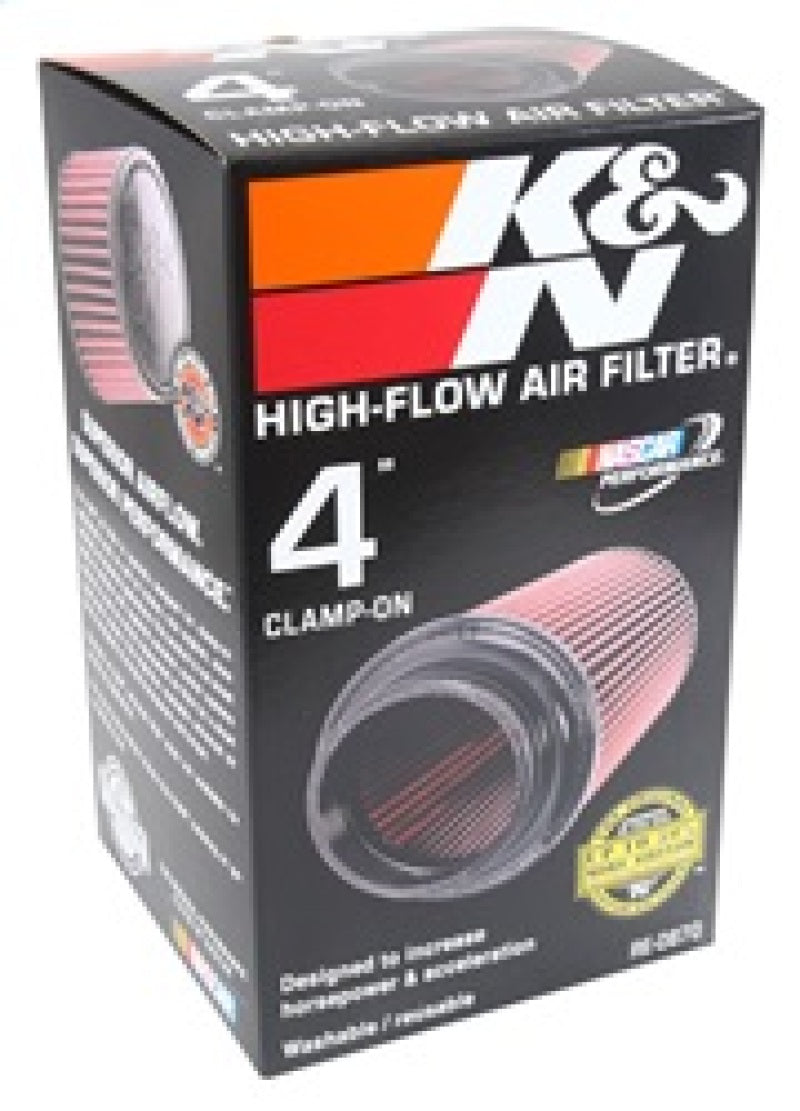 K&N Universal Rubber Filter 4inch FLG / 6inch OD-B / 4-5/8inch OD-T / 9inch H RE-0870