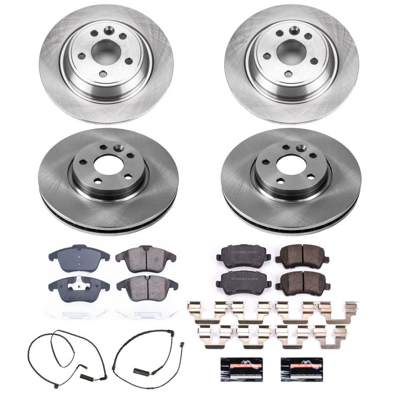 Power Stop 12-15 Land Rover Range Rover Evoque Front & Rear Autospecialty Brake Kit KOE6276