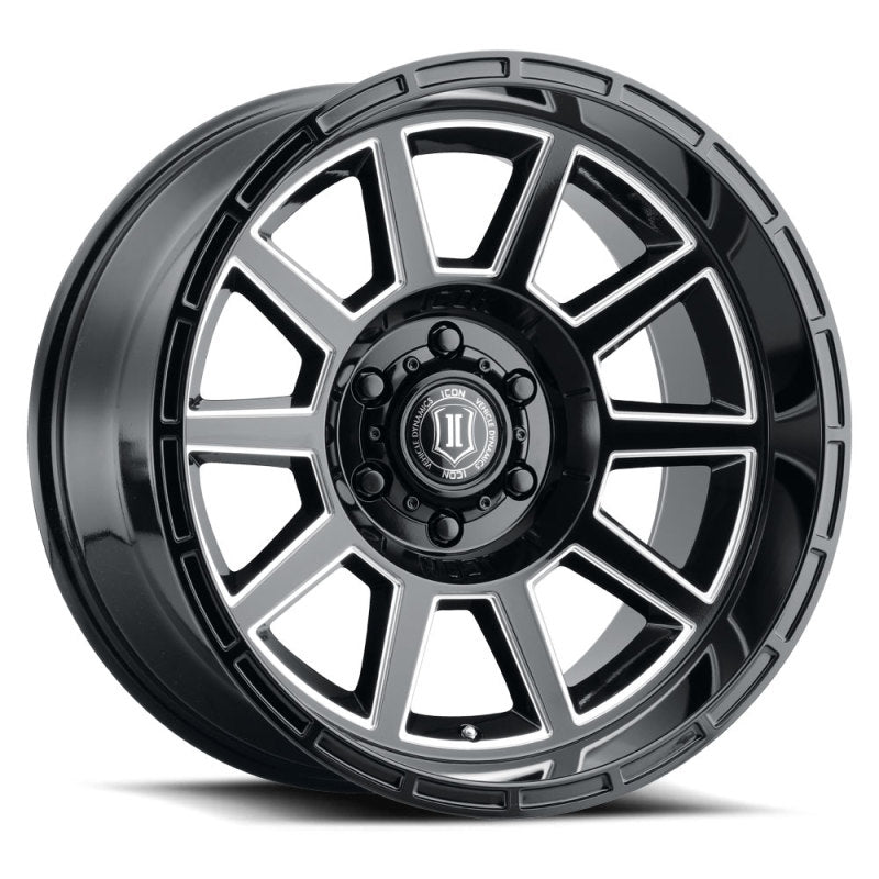 ICON Recoil 20x10 6x135 -24mm Offset 4.5in BS Gloss Black Milled Spokes Wheel 6220106345GBMW