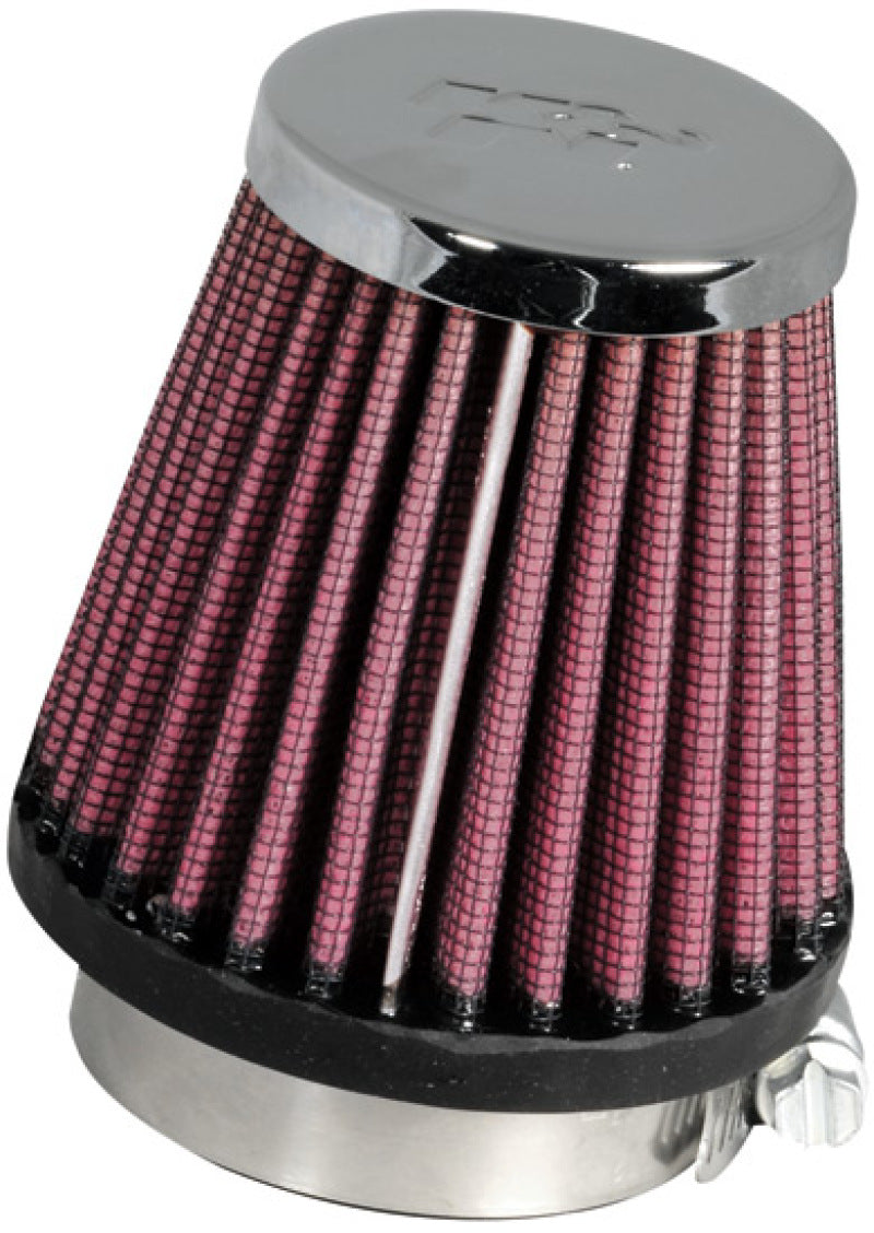 K&N Universal Chrome Filter 1 15/16 inch FLG / 3 inch Base / 2 inch Top / 3 inch Height RC-1060
