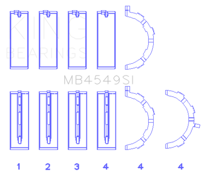 King SI-Series Main Bearings MB4549SI