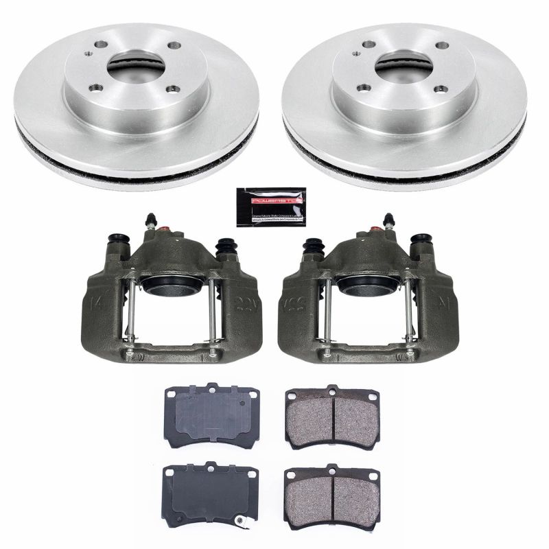 Power Stop Z17 Evolution Plus Stock Replacement Brake Kits with Calipers KCOE4933
