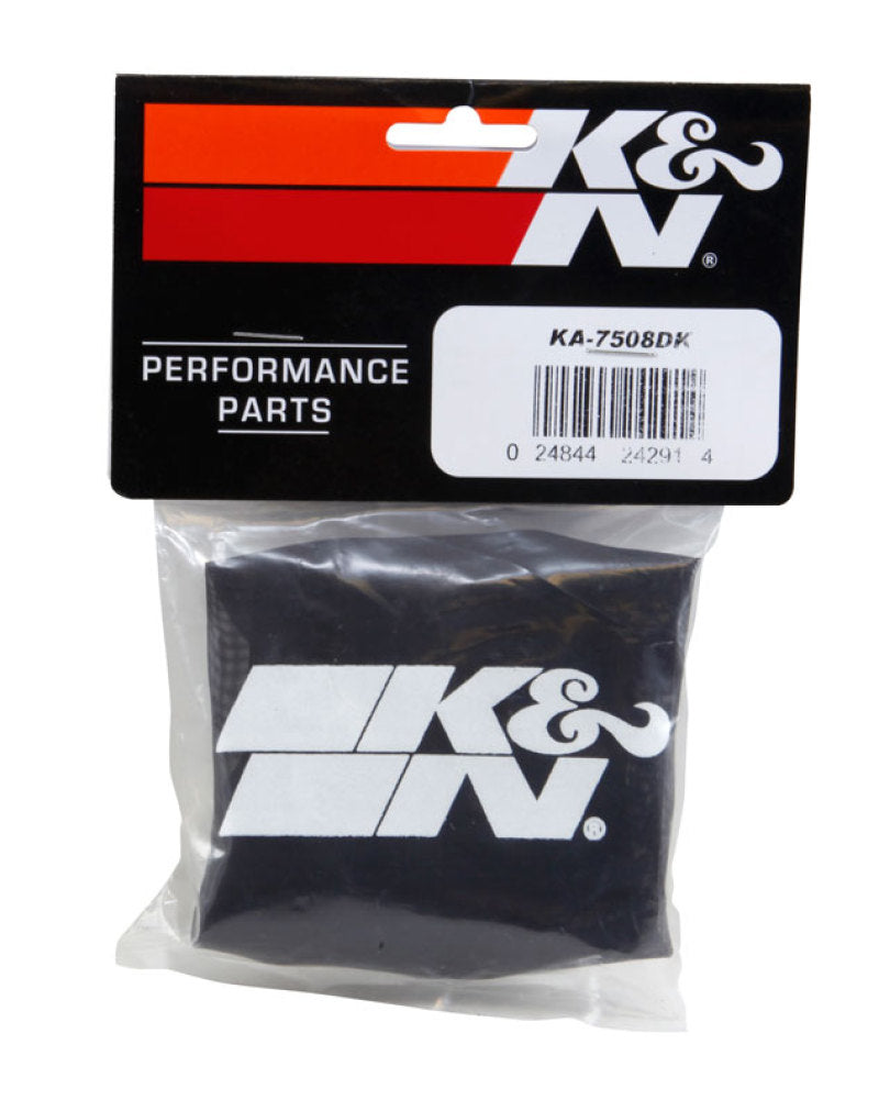 K&N Air Filter Wrap Drycharger KA-7508 Black KA-7508DK