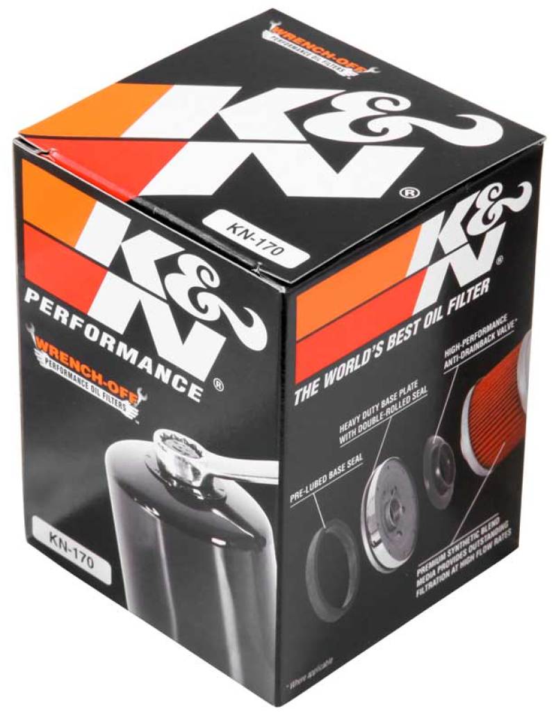 K&N Harley Davidson 3in OD x 4.063in H Oil Filter KN-170