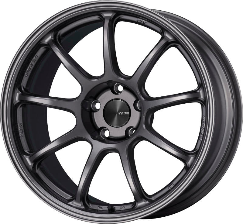Enkei PF09 17x8 5x100 40mm Offset 75mm Bore Dark Silver Wheel 540-780-8040DS