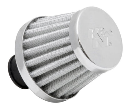 K&N 2in Base OD x .375in Flange ID x 1.75in H Rubber Base Crankcase Vent Filter - White 62-1600WT