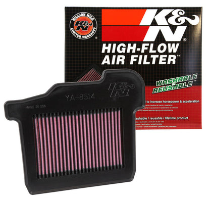 K&N Replacement Unique Panel Air Filter for 2014 Yamaha FZ-09/MT09 847 YA-8514
