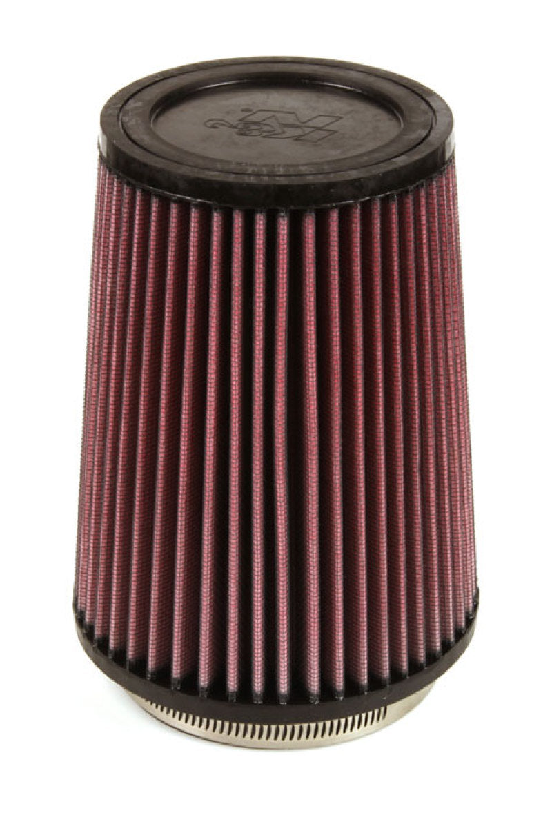 K&N Filter Universal Rubber Filter 4 inch Flange 5 3/8 inch Base 4 3/8 inch Top 7 inch Height RU-2590