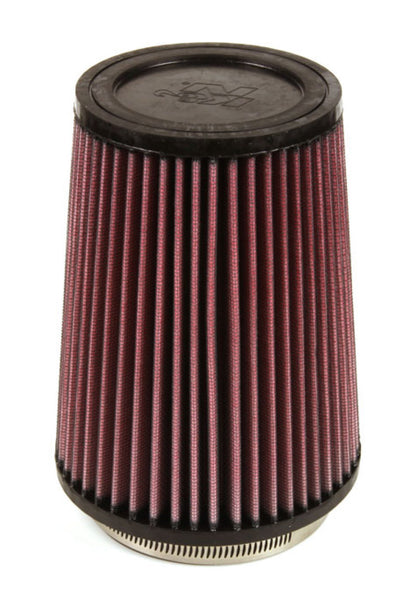 K&N Filter Universal Rubber Filter 4 inch Flange 5 3/8 inch Base 4 3/8 inch Top 7 inch Height RU-2590