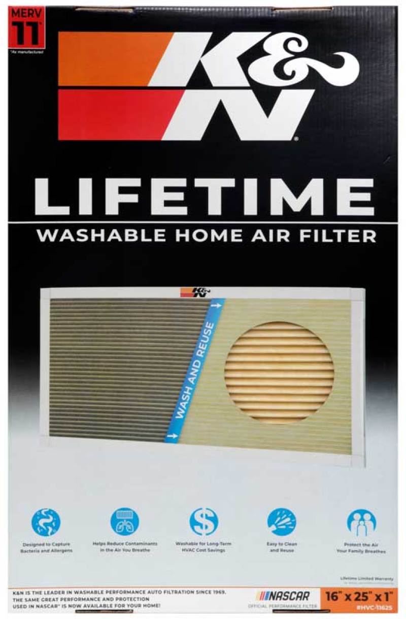 K&N HVAC Filter - 16 x 25 x 1 HVC-11625