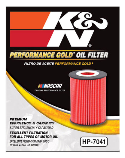 K&N Performance Oil Filter - 14-18 Fiat 500L 1.4L L4 Gas HP-7041
