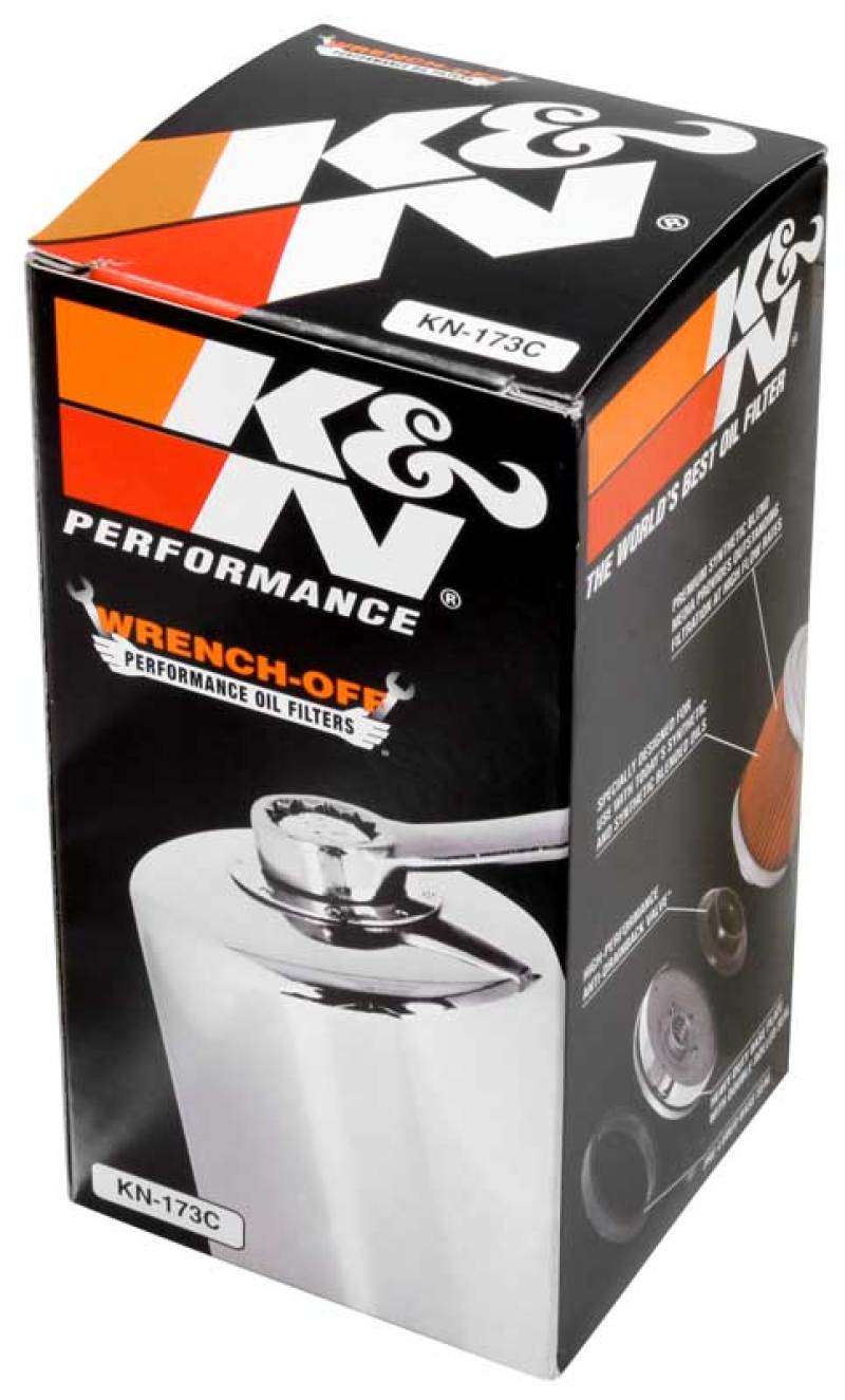 K&N Oil Filter 80-98 Harley Davidson FXB/FXD?FXDB/FXDC/FXDL/FXDS/FXDWG - 3in OD x 5.969in Height KN-173C