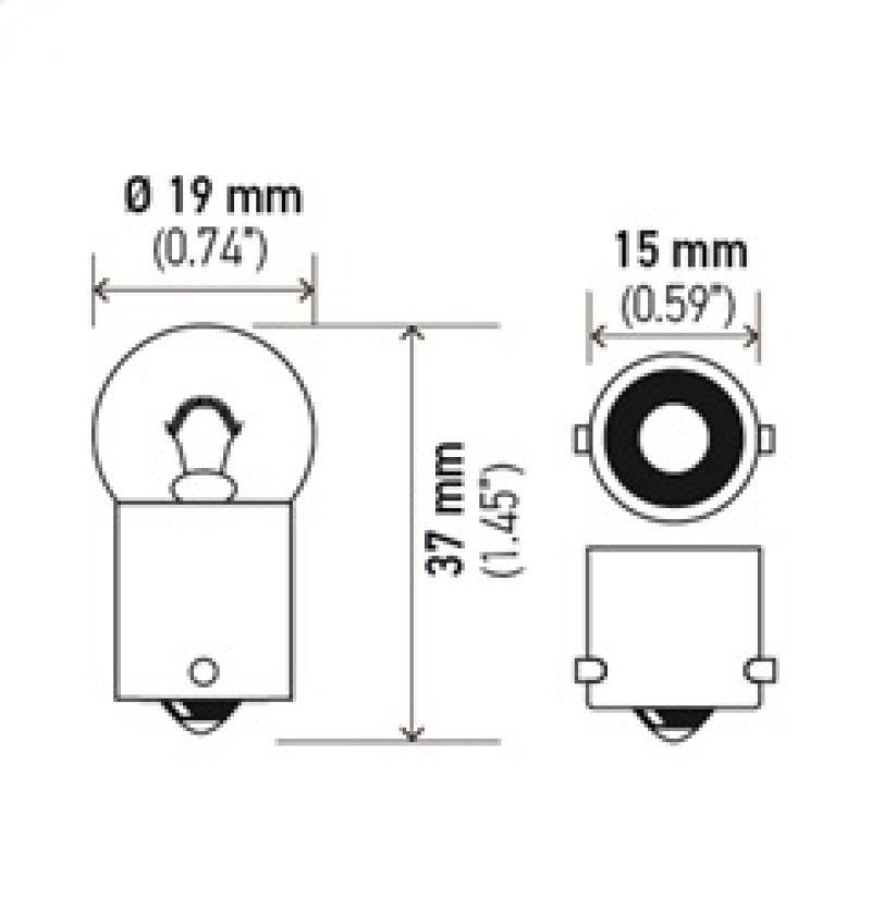 Hella Standard Series Light Bulbs 5008SB
