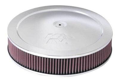 K&N 14in Red Custom Air Cleaner Assembly - 5.125in ID x 14in OD x 2.75in H x 1.25in Drop Base 60-1280