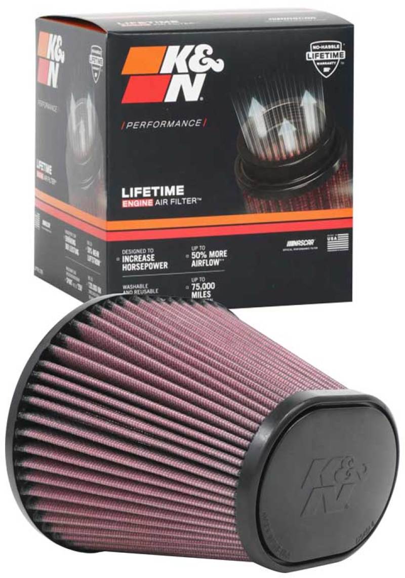 K&N Universal Air Filter 100mm Flange / 174mmX 134mm Base / 114mmX 82mm Top / 127mm Height RU-70031
