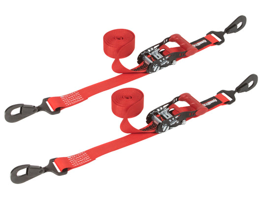 SpeedStrap 1 1/2In x 10Ft Ratchet Tie-Down (2 Pack) - Red 15213-2