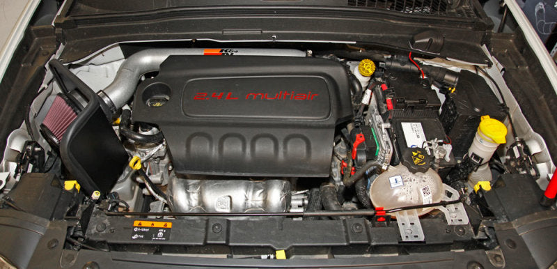 K&N 2015 Jeep Renegade L4-2.4L High Flow Performance Air Intake Kit 77-1565KS