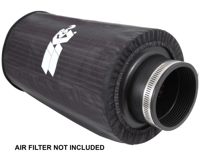 K&N Universal Round Tapered Filter Wrap - Black - 6in Base ID x 4.625in Top ID x 9in Height RE-0810PK