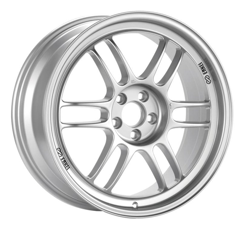 Enkei RPF1 17x7 4x100 35mm Offset 73mm Bore Silver Wheel  Miata 4-Lug / 02-06 Mini 3797704935SP
