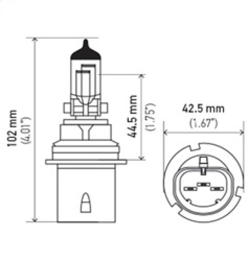Hella Bulb 9004/Hb1 12V 65/45W P29T Longlife 9004LL