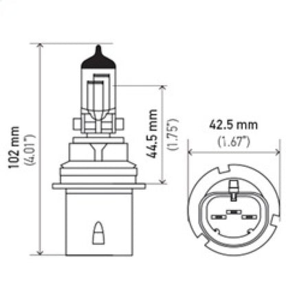 Hella Bulb 9004/Hb1 12V 65/45W P29T Longlife 9004LL