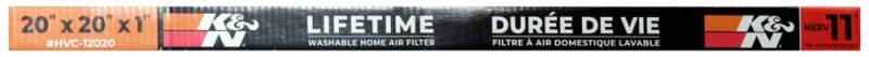 K&N HVAC Filter - 20 x 20 x 1 HVC-12020