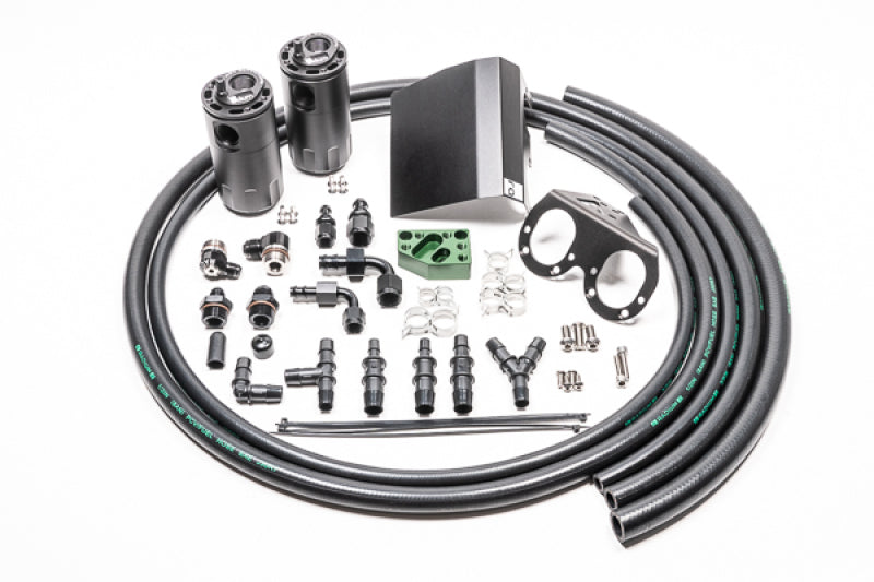 Radium 02-21 Subaru EJ-Series Fluid Lock Turbo Dual Catch Can Kit 20-0608-FL