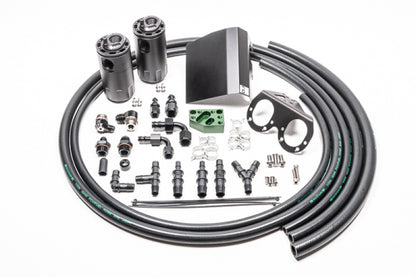 Radium 02-21 Subaru EJ-Series Fluid Lock Turbo Dual Catch Can Kit 20-0608-FL