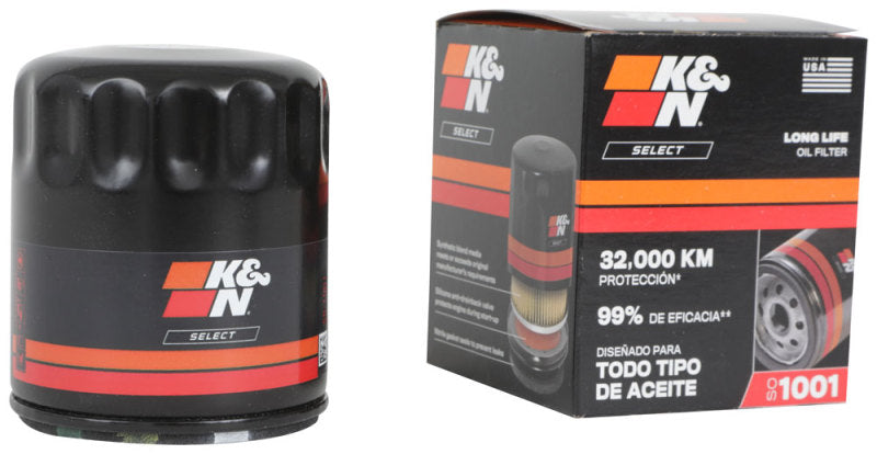 K&N 04-18 Chevrolet Aveo 1.6L L4 / 04-16 Chevrolet Tornado 1.8L L4 Spin-On Oil Filter SO-1001