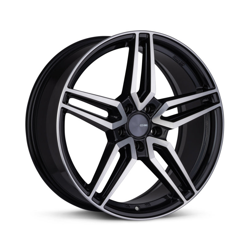 Enkei Victory 19x8 5x114.3 45mm Offset 72.6mm Bore Black Machined Wheel 532-980-6545BKM