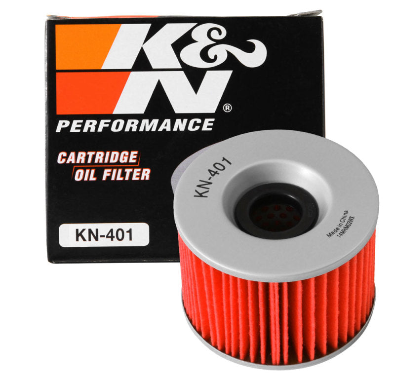 K&N Honda / Kawasaki / Yamaha / Triumph 3in OD x .75ID x 2.210in H Oil Filter KN-401
