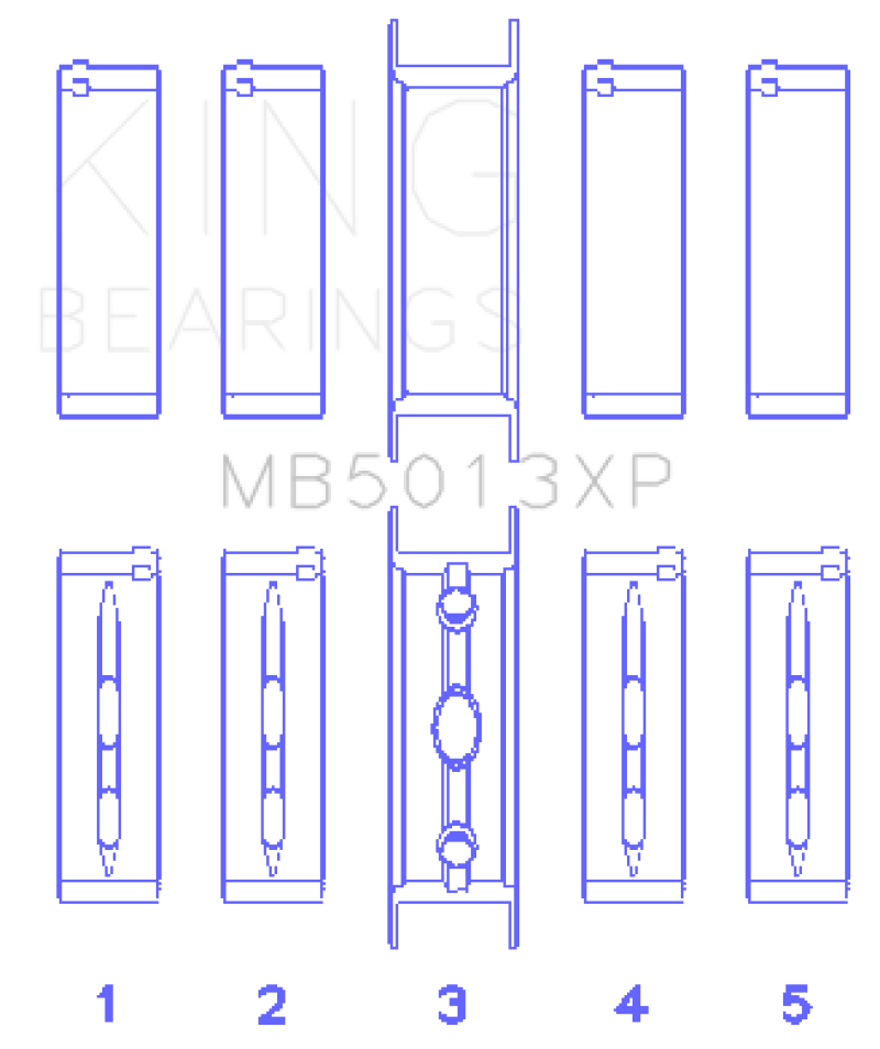 King XP-Series Main Bearings MB5013XP001