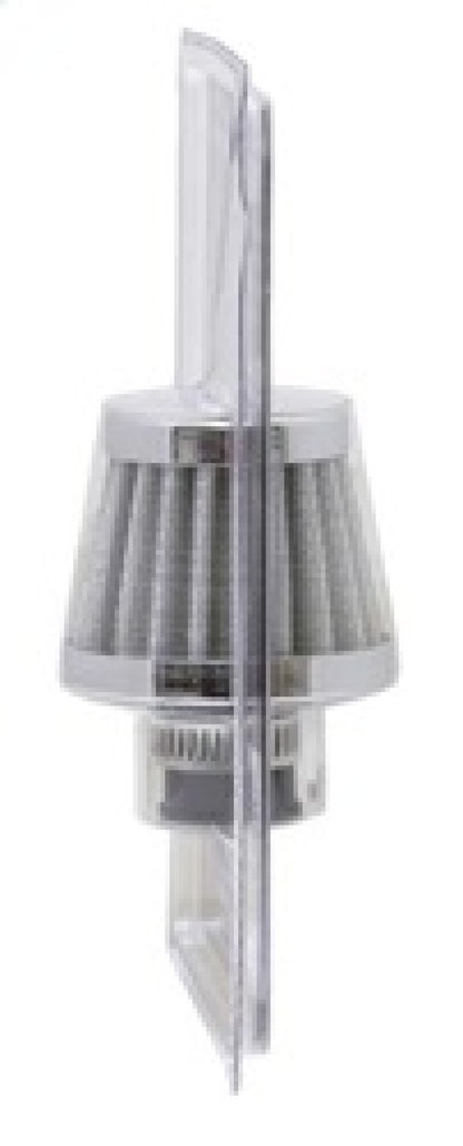 K&N 2in Base OD x .375in Flange ID x 1.75in H Rubber Base Crankcase Vent Filter - White 62-1600WT