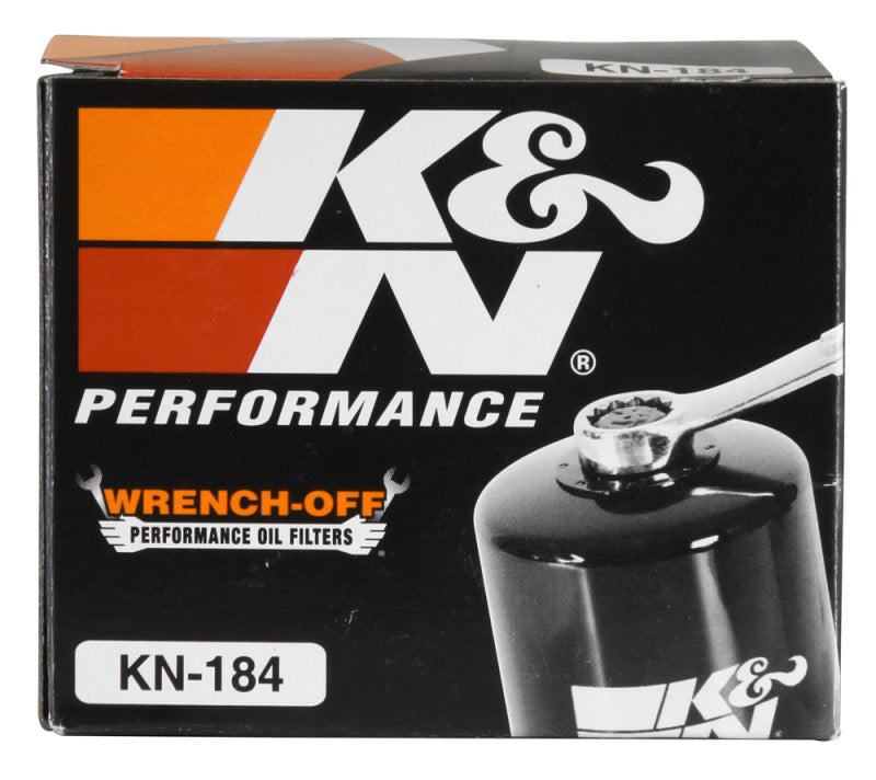 K&N Oil Filter 2.688in Height x 3.031in OD Powersports - Canister KN-184