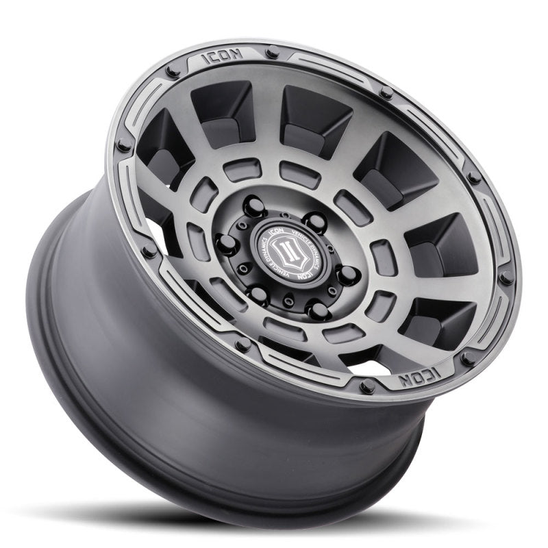Icon Alloys Thrust Smoked Satin Black Wheels 2817858347SSBT
