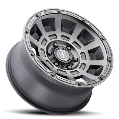 Icon Alloys Thrust Smoked Satin Black Wheels 2817858347SSBT