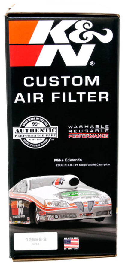 K&N Universal Custom Air Filter - Round 7-5/16in. Flange / 14in. OD / 12in. ID / 5.5in. Height 60-1235