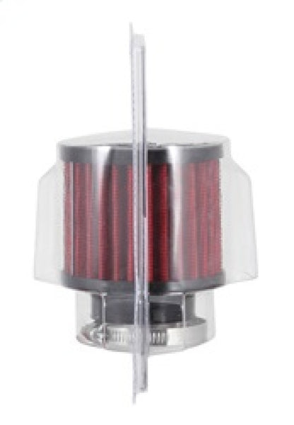 K&N 1.5in Flange ID x 3in OD x 2.5in H Rubber Base Crankcase Vent Filter 62-1450