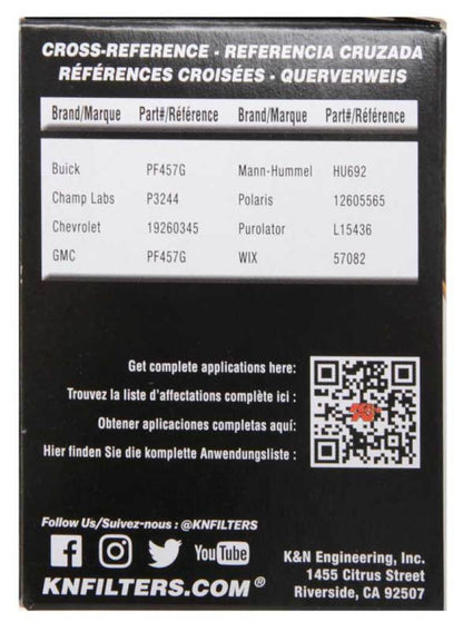 K&N Saturn/Chevrolet/Saab/Pontiac/Vauxhall Cartridge Oil Filter HP-7000
