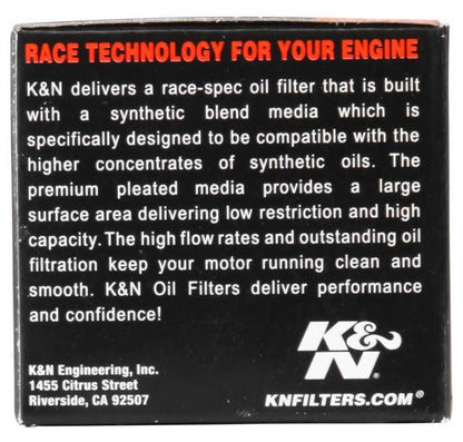 K&N Suzuki / Hyosung 1.75in OD x .5in ID x 1.563in H Oil Filter KN-131