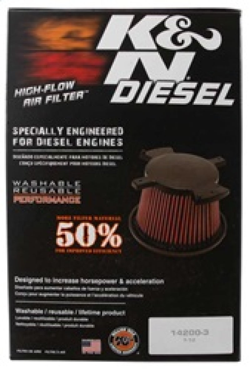 K&N 06 Chevrolet Duramax 6.6L-V8 DSL Drop In Air Filter E-0781