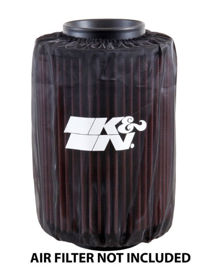 K&N Air Filter Wrap Drycharger - Round Straight - Black for Polaris Ranger PL-8007DK