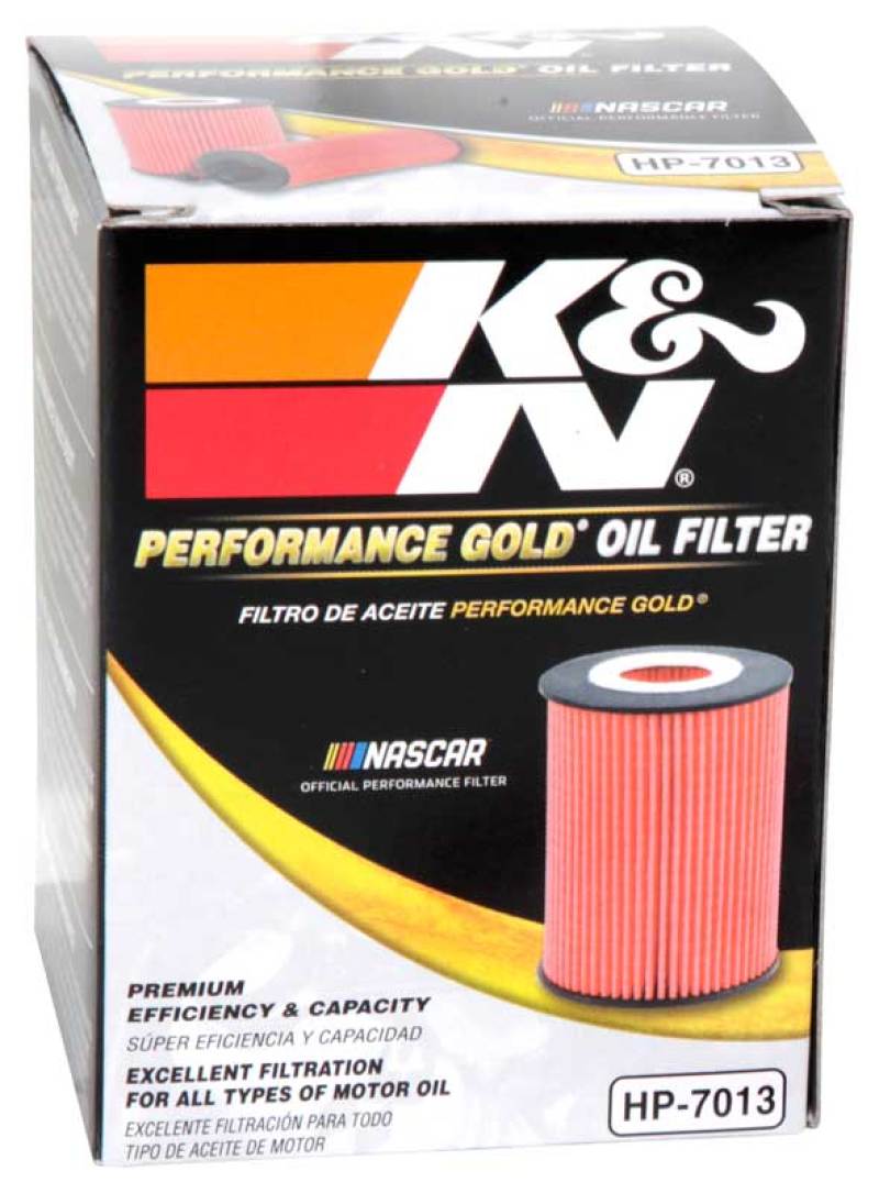 K&N 07-09 Mazdaspeed3 Performance Gold Oil Filter (OEM style cartridge filter) HP-7013
