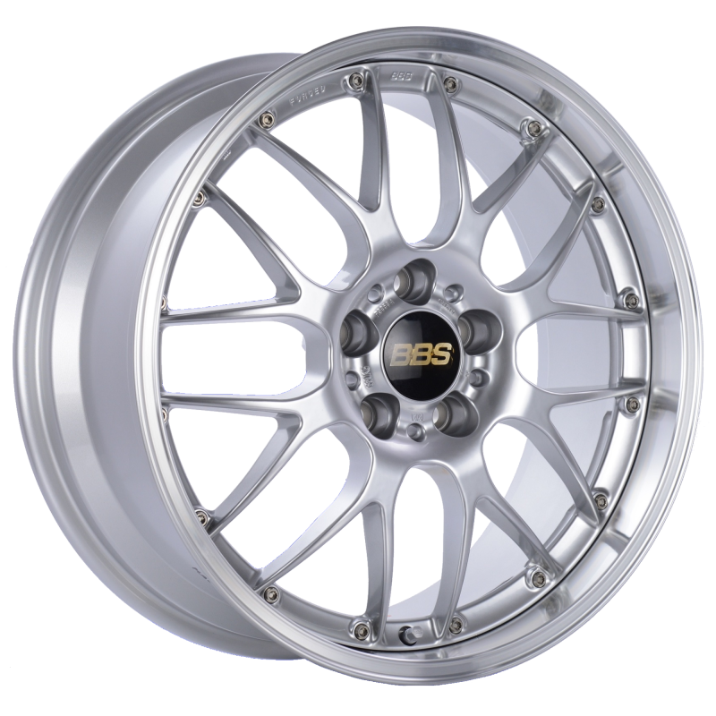 BBS RS-GT 18x8 5x130 ET50 CB71.6 Diamond Silver Center Diamond Cut Lip Wheel RS925HDSPK