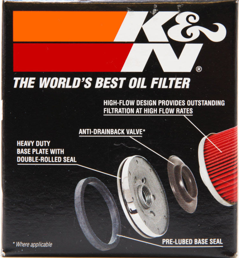 K&N Suzuki / Arctic Cat / Cagiva / Kawasaki / Kymco / Aprilia 2.813in OD x 3.031in H Oil Filter KN-138