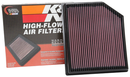 K&N 2018 Jeep Grand Cherokee V8-6.2L F/I Replacement Drop In Air Filter 33-5077