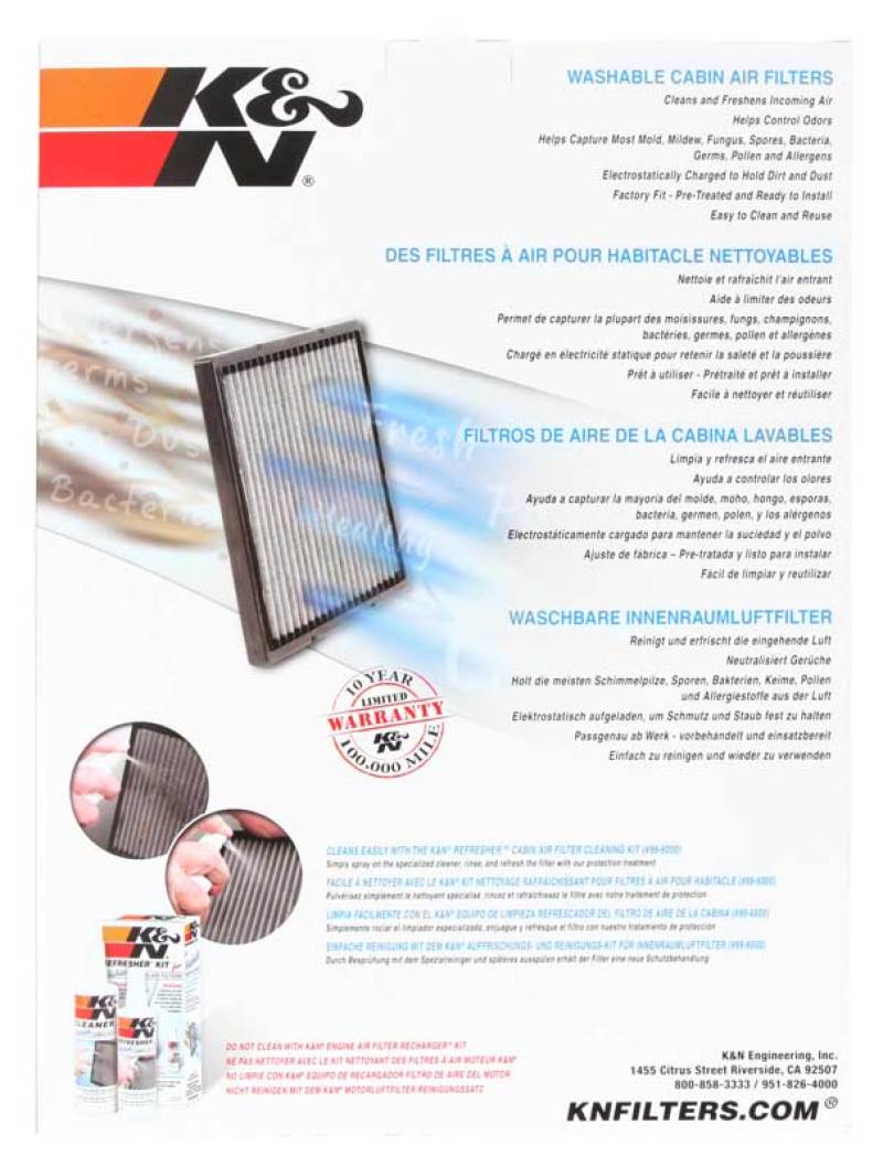 K&N Replacement Cabin Air Filter VF4002