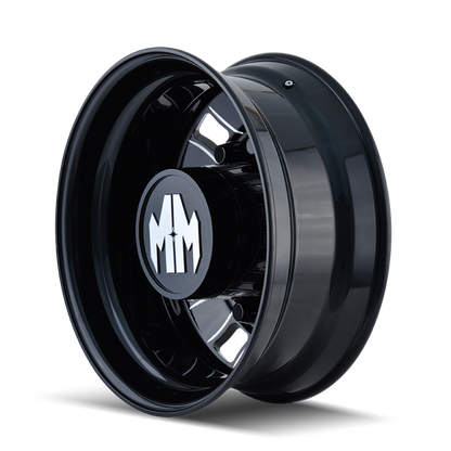 Mayhem Bigrig 8180 Series Gloss Black Wheels with Milled Spokes 8180-245810BMR
